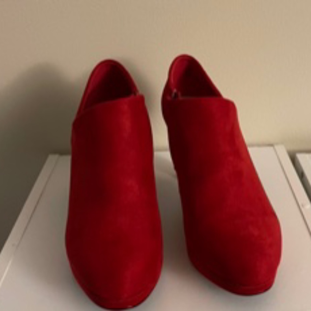 Red Ankle  Boots